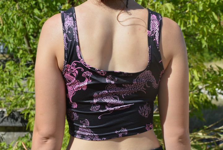 Chinese Dragon Crop Tee / Tank