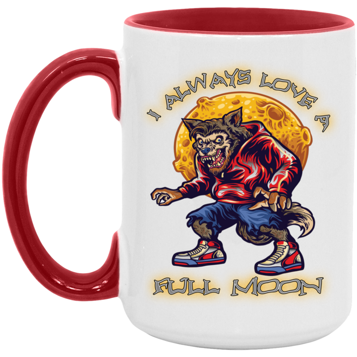 I Love A Full Moon - 15oz. Accent Mug