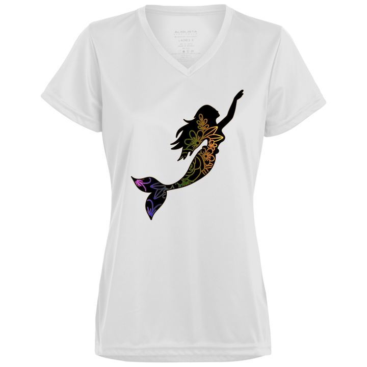 Classy Mermaid Ladies’ Moisture-Wicking V-Neck Tee