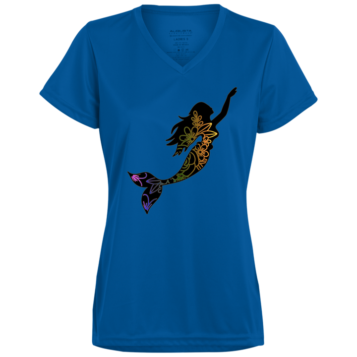 Classy Mermaid Ladies’ Moisture-Wicking V-Neck Tee