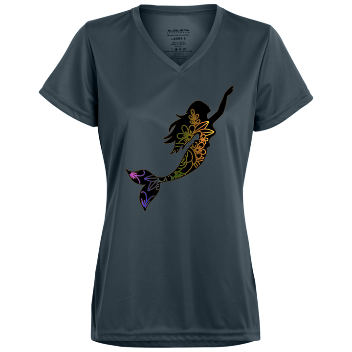 Classy Mermaid Ladies’ Moisture-Wicking V-Neck Tee
