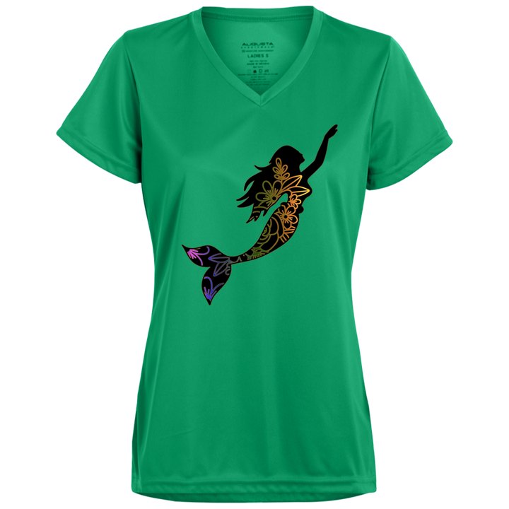 Classy Mermaid Ladies’ Moisture-Wicking V-Neck Tee