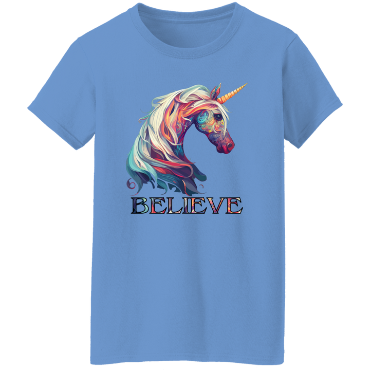 Believe Unicorn Ladies' 5.3 oz. T-Shirt