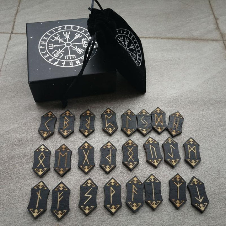 Handmade Woodcut Rune Set