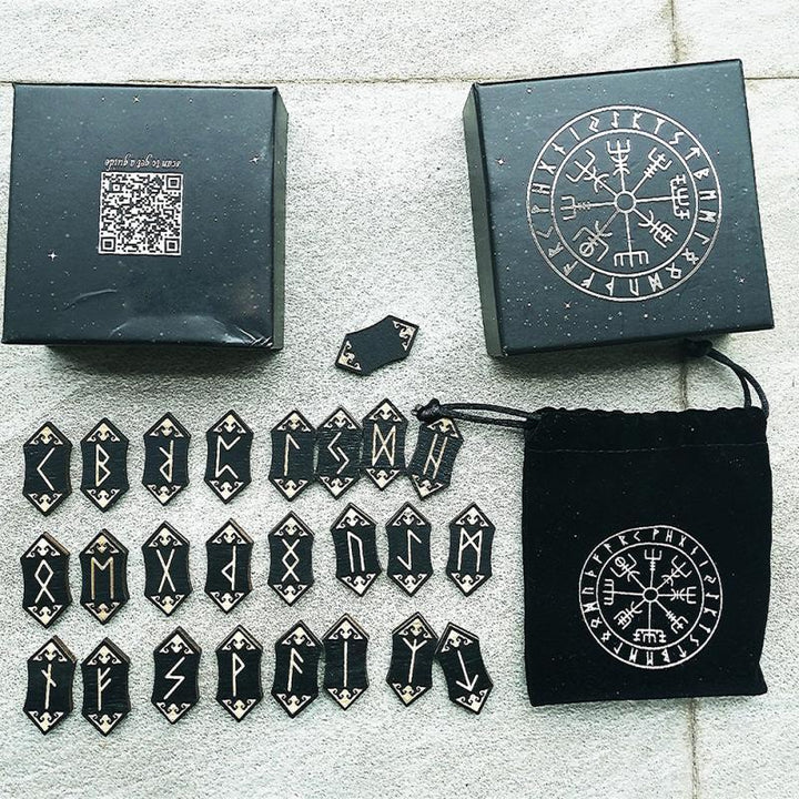 Handmade Woodcut Rune Set