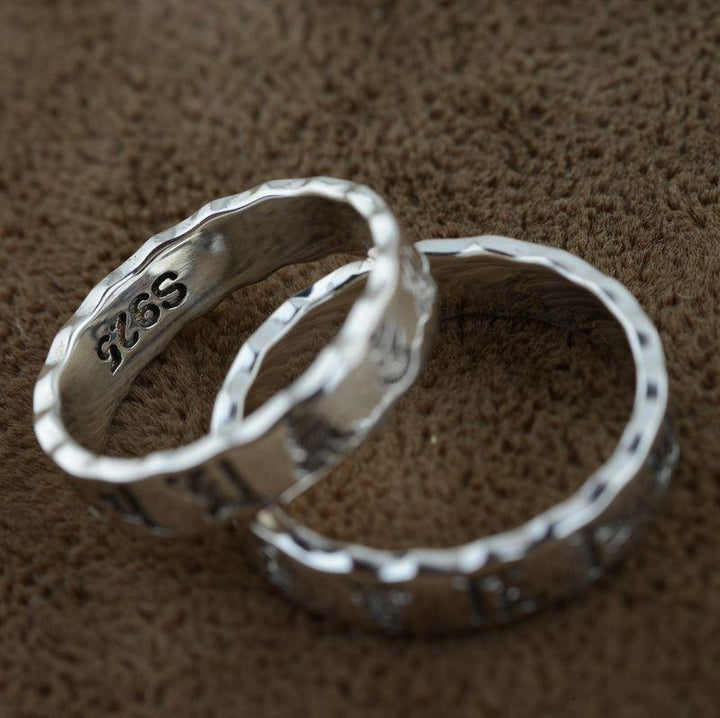 Six Words Ring "Om Mani Padme Hum"