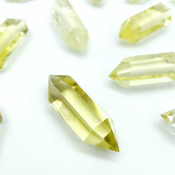 Rare Lemon Quartz Quartz Crystal Hexagonal Wand