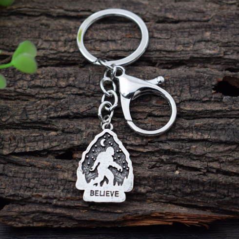Bigfoot Believe Keychain