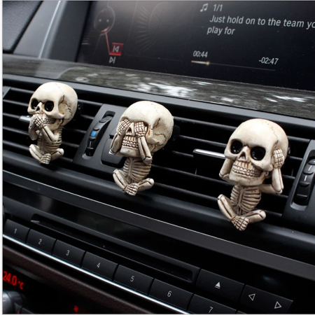 Skeletons Hear, See, Speak No Evil Air Freshener's (set of 3)