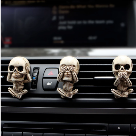 Skeletons Hear, See, Speak No Evil Air Freshener's (set of 3)