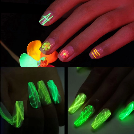 GLOW IN THE DARK NAIL POLISH (6pc)