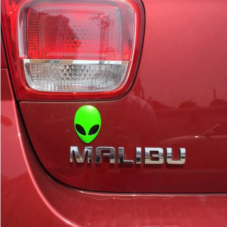 Green Metal UFO Emblem