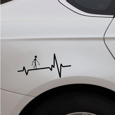 Alien Walking along Heart Beat (2 types)
