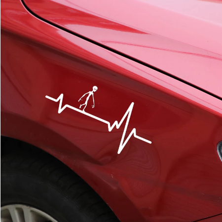 Alien Walking along Heart Beat (2 types)