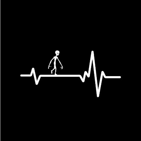 Alien Walking along Heart Beat (2 types)