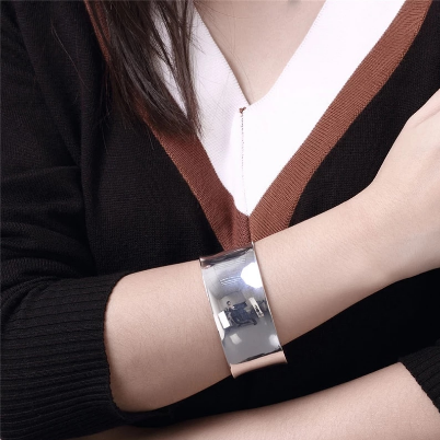 Sterling Silver 925 Wide Bangle