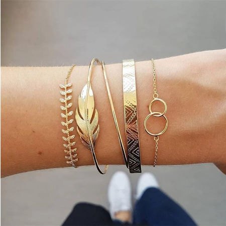 5 Pc Boho Bangle Set