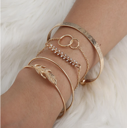 5 Pc Boho Bangle Set