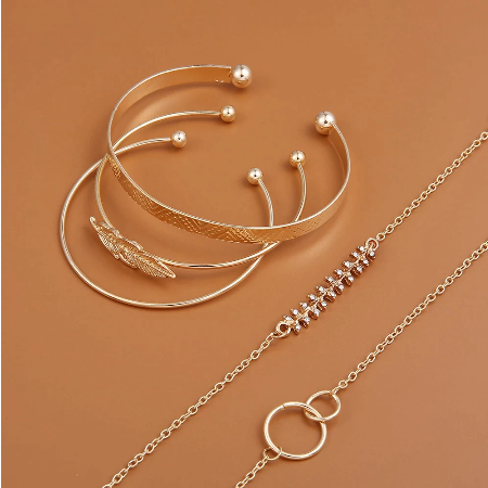 5 Pc Boho Bangle Set