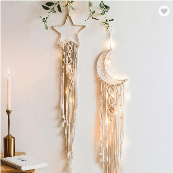 Boho Macrame Tapestry Wall Hanging Dreamcatcher