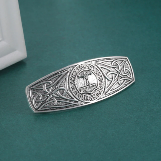 Viking Knots + Thor HammerHair Clip (Gold or Silver)