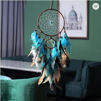 Turquoise Colored Tree Of Life Dreamcather
