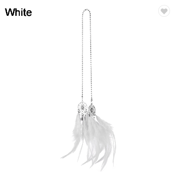 Vehicle Rear Mirror Feathered Chain Dreamcatchers (3 Colors)