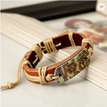 Peace Boho Hippie Adjustable Bracelet