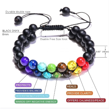 Seven Chakra Hand-Made Knot Bracelet Tibetan