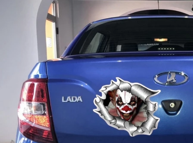 Creepy Clown Decal