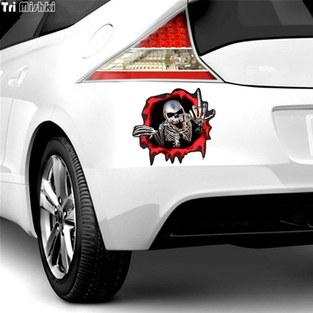 Fippin' Chrome Skeleton Decal