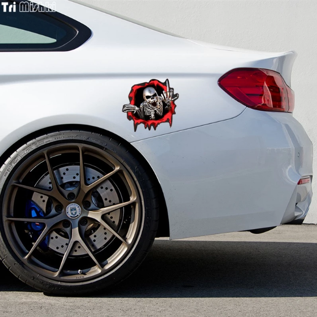 Fippin' Chrome Skeleton Decal