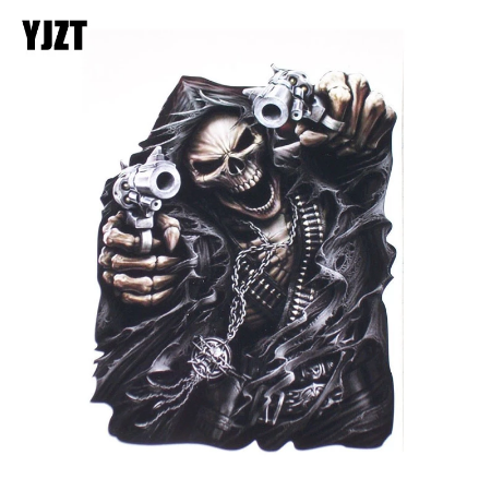 Grim Gun Totting Assasin Decal