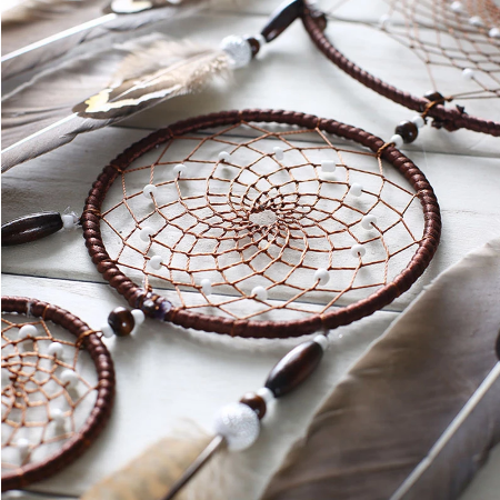 3 Hoops Large Brown Dreamcather