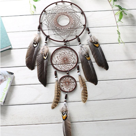 3 Hoops Large Brown Dreamcather