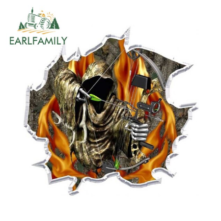 Camo Reaper Bow Hunter Decal