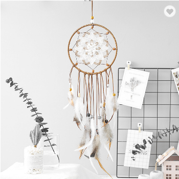 Embroidered Flower Dreamcatcher