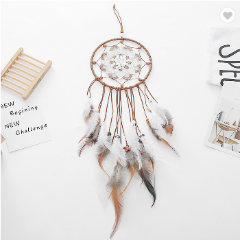 Embroidered Flower Dreamcatcher