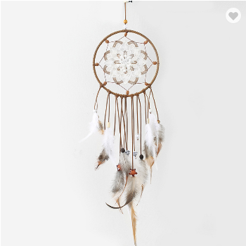 Embroidered Flower Dreamcatcher