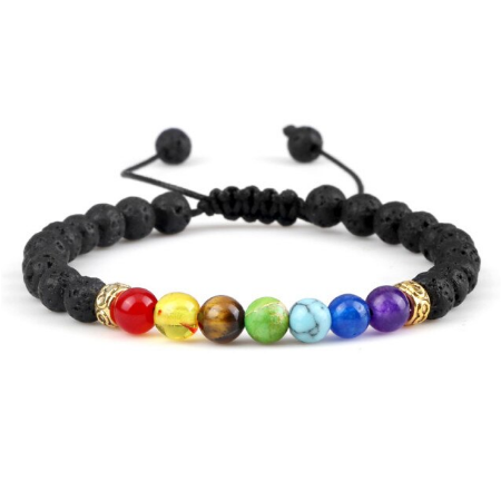 Handmade Chakra Yoga Boho natural Stone Bracelet (2 styles)
