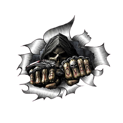 Grim Reaper Game Over Decal