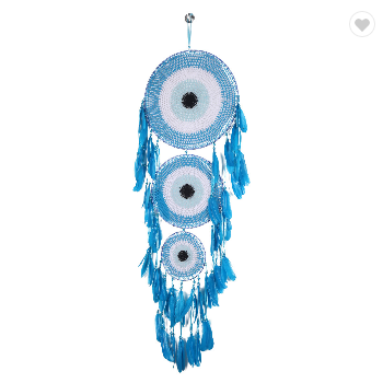 Extra Large Blue Boho Hand Woven Dream Catcher