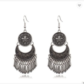 3 Set Vintage Boho Tassel Pendant Earring