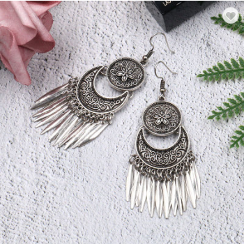 3 Set Vintage Boho Tassel Pendant Earring
