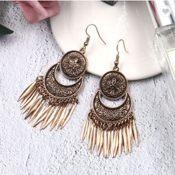 3 Set Vintage Boho Tassel Pendant Earring