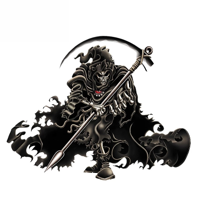 Grim Reaper Reflective Decal