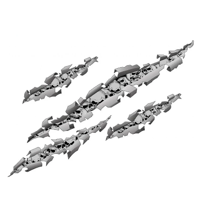 Claw Marks Skull Decal