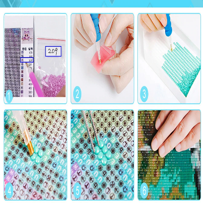 Purple Hair Day Of Dead Diamond Dot Painting Kit