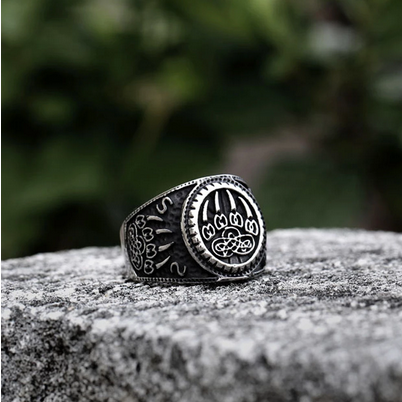 Nordic Viking Bear Claw Ring
