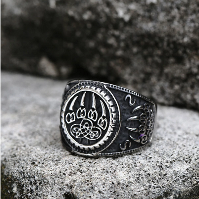 Nordic Viking Bear Claw Ring